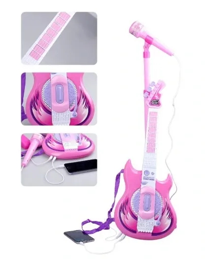 GITARA ELEKTRYCZNA MIKROFON KARAOKE DLA DZIECI zdjęcie 10