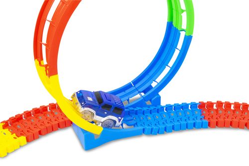 Tor wyścigowy świecący Maxi Race 282 elementy na Arena.pl