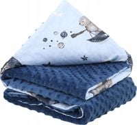 BABYMAM KOCYK DWUSTRONNY MINKY BAWEŁNA 75x100CM