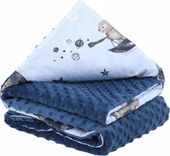 BABYMAM KOCYK DWUSTRONNY MINKY BAWEŁNA 75x100CM