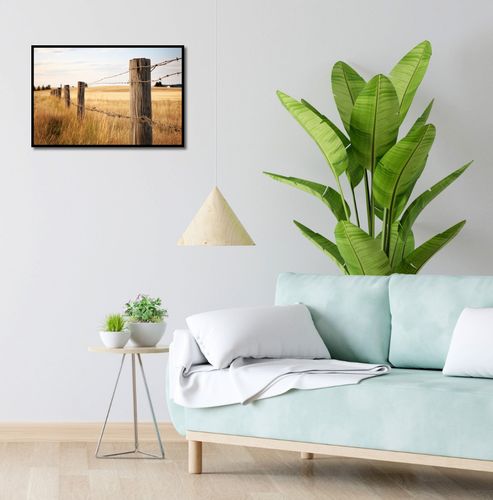 Plakat 60x40cm Płot na Polu na Arena.pl