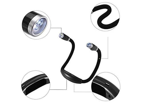 Lampka led na szyję do czytania książek nocna latarka 3 tryby świecenia na Arena.pl