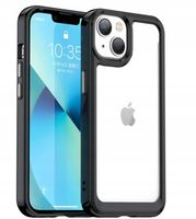 ETUI PLECKI DO IPHONE 13/14 MOBNANO CZARNY/PRZEZROCZYSTY