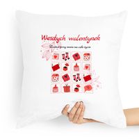 Poduszka Na Walentynki Wesołych Walentynek Z Nadrukiem Ze Zdjęciem