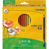 KREDKI OŁÓWKOWE LYRA COLOR SOFT 4.0 24 KOL. 2421240