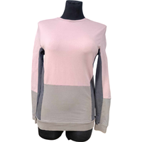 Koszulka Damska na Długi Rękaw Bawełniana Różowy XS Wygodna Klasyczna