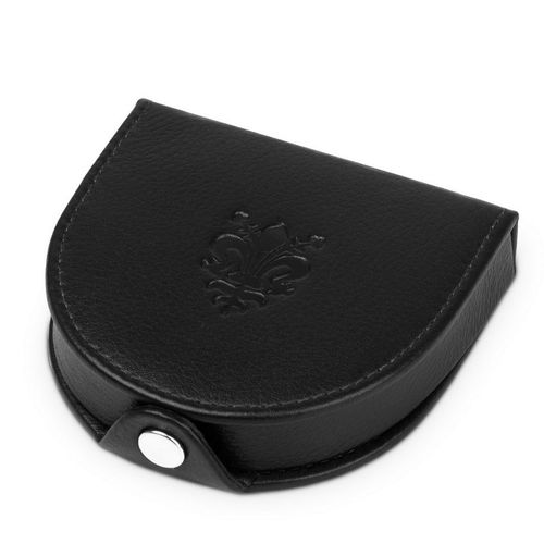 ALBATROSS portfel skórzany podkówka na bilon M018 czarny na Arena.pl