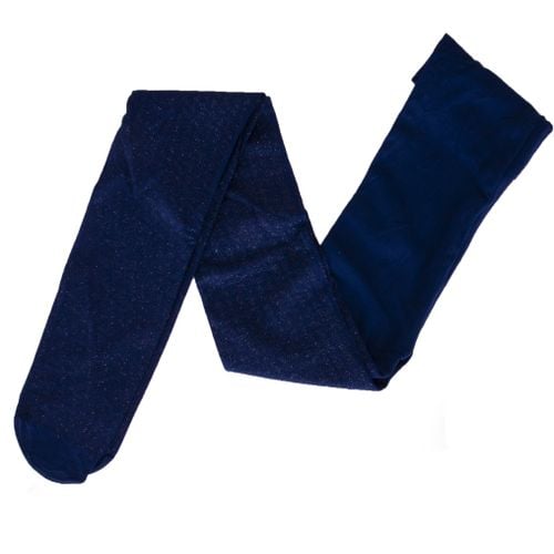 Rajstopy z microfibry 40 DEN granatowe z brokatem  92-98 na Arena.pl