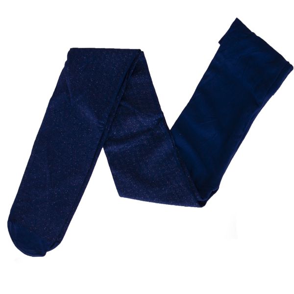 Rajstopy z microfibry 40 DEN granatowe z brokatem 92-98 zdjęcie 2