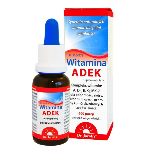 ADEK witamina K2 MK-7 D3 E A kompleks JACOBS zdjęcie 1
