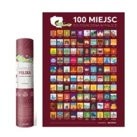 MAPA ZDRAPKA PLAKAT BUCKET LIST 100 MIEJSC POLSKA PREZENT NA ŚWIĘTA