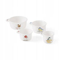 Royal Worcester komplet zestaw 4 miarek kuchennych porcelana motyw