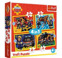 puzzle 4w1 strażak na sygnale 34348