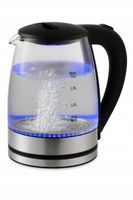 CZAJNIK ELEKTRYCZNY BEZPRZEWODOWY 1500W SZKLANY PODŚWIETLNY LED 2L MOCNY