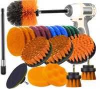 SZCZOTKI SPRZĄTAJĄCE NA WIERTARKĘ WKRĘTARKĘ CZYSZCZĄCE ZESTAW PADY 22