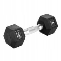 Hantle powlekane/gumowane stałe HMS 1x 5 kg