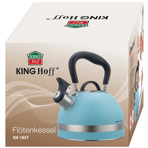 czajnik 1,8l z gwizdkiem kinghoff kh-1857 niebieski na Arena.pl