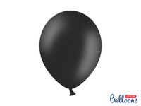 Balony pastelowe czarne, 30 cm 3 szt.