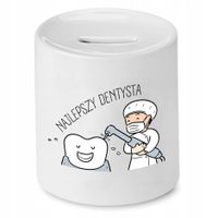 Skarbonka Dla Dentysty Najlepszy Dentysta Prezent Z Nadrukiem Ze Zdjęciem