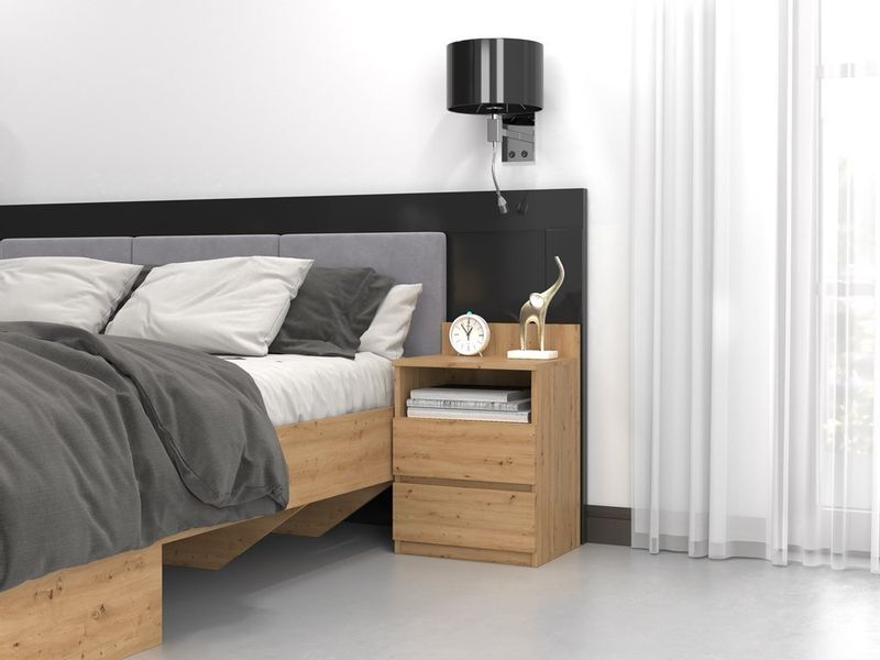 SZAFKA NOCNA M1 - DĄB ARTISAN zdjęcie 4