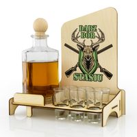 Karafka barek kieliszki prezent na URODZINY 40 50