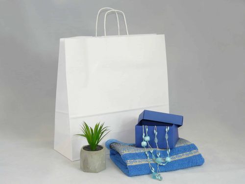 Torba papierowa biała 40 x 14 x 40 cm na Arena.pl