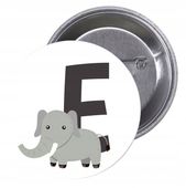 Przypinki buttony LITERKI DLA DZIECI - E