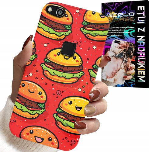 ETUI DO HUAWEI P9 LITE 2016 - SŁODKIE UŚMIECHNIĘTE BURGERY POKROWIEC na Arena.pl