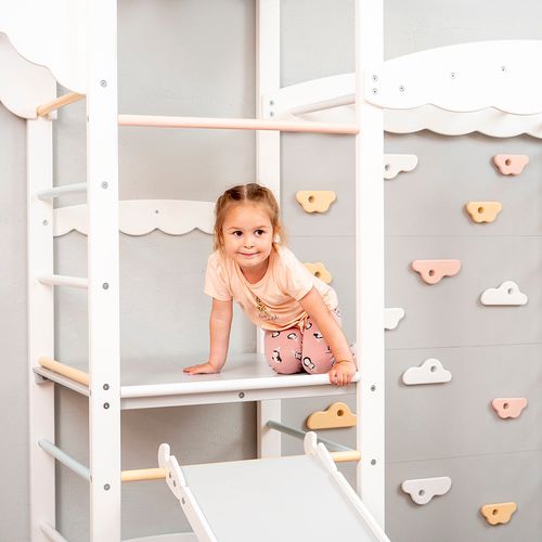 domowy plac zabaw Castle - biały-pastel na Arena.pl