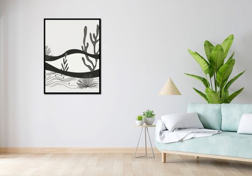 Plakat 75x100cm Ogród przy Nocy na Arena.pl