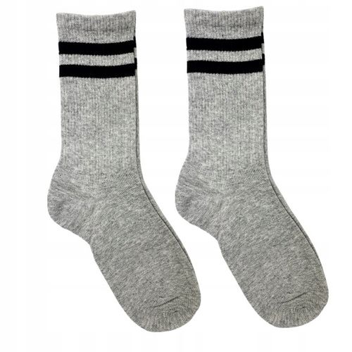 5x MŁODZIEŻOWE SPORTOWE WYSOKIE SKARPETY OLDSCHOOL W PASKI STYLOWE WZORY na Arena.pl