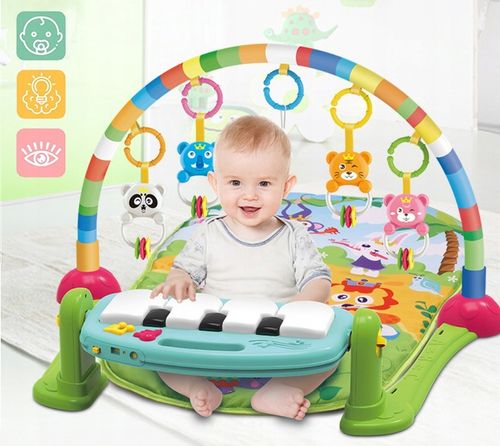 MATA EDUKACYJNA INTERAKTYWNA PIANINKO GRZECHOTKI GRYZAK LUSTERKO DLA DZIECI na Arena.pl