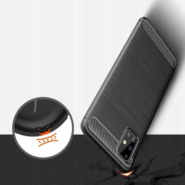 Spacecase Carbon Galaxy A71 Czarny zdjęcie 6