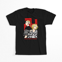 Koszulka Czarna Tokyo Revengers WYBIERZ KOLOR KOSZULKI I FASON Damska 2XL