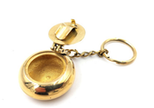 Mosiężna Popielniczka Mobilna Kieszonkowa w Formie Breloku z Mosiądzu