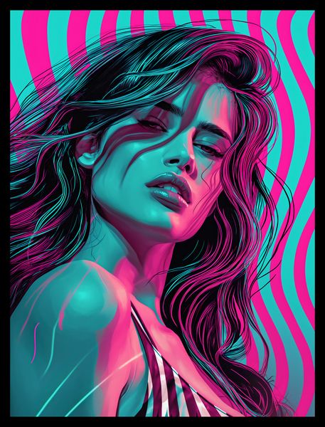 Plakat 30x40cm Neonowy Wzrok zdjęcie 2