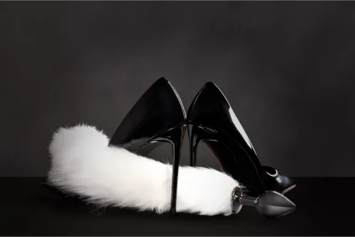 ouch! by shots fox tail plug metalowy z puszystym ogonem srebrny na Arena.pl