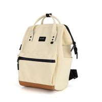 miejski plecak damski w jasnożółtym kolorze z kieszenią zewnętrzną