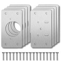 Zestaw 8 płyt do naprawy zawiasów 4.5x9 cm do drzwi Meblowych