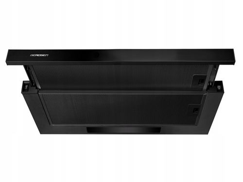 OKAP KUCHENNY PODSZAFKOWY 60cm CZARNY BERDSEN na Arena.pl