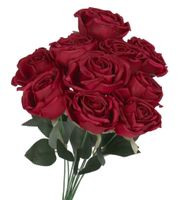 SZTUCZNE KWIATY ROŚLINY RÓŻA RÓŻE BUKIET GĘSTY XXL 50CM