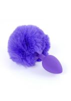 Plug-Jewellery Silicon PLUG - Bunny Tail - Purple