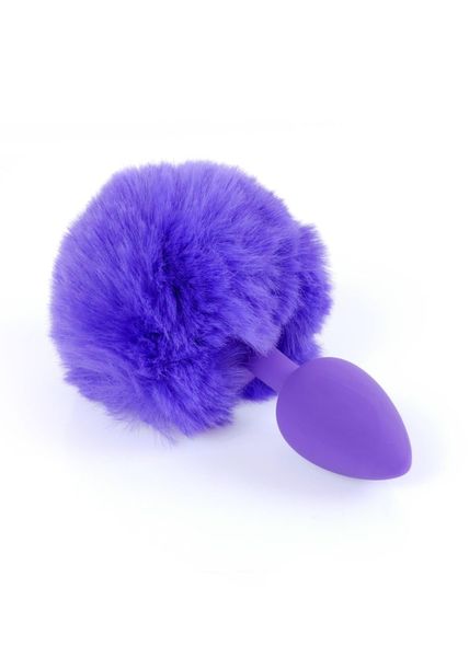Plug-Jewellery Silicon Plug - Bunny Tail - Purple zdjęcie 1