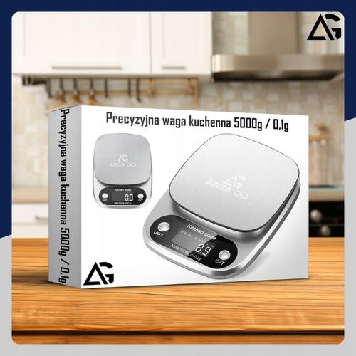 PRECYZYJNA WAGA KUCHENNA 5000g I 0,1g WYŚWIETLACZ LCD JUBILERSKA na Arena.pl