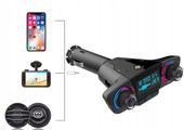 Transmiter Bluetooth FM Ładowarka 2x USB 2.1A SD
