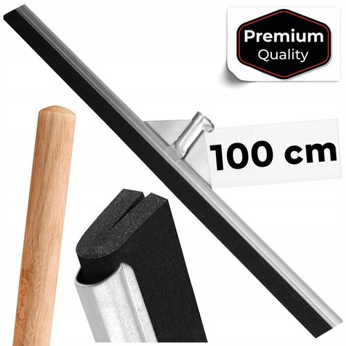 Ściągaczka do wody podłóg z kijem 100 cm STALOWA STALOWA SZTYWNA + TRZONEK na Arena.pl