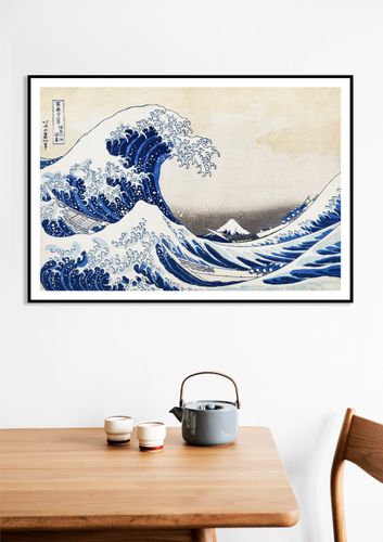 Plakat 20x15cm Wielka Fala w Kaganawie Katsushika Hokusai Japoński Vintage na Arena.pl