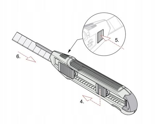 Knipex 90 10 165 BK nóż łamane ostrze 18 mm tapeciak z zapasowym na Arena.pl