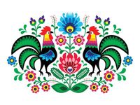 40X50CM KOGUCIKI OBRAZ