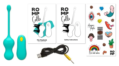 romp cello bezprzewodowe kulki wibrujące z pilotem, 10 trybow, fioletowe na Arena.pl